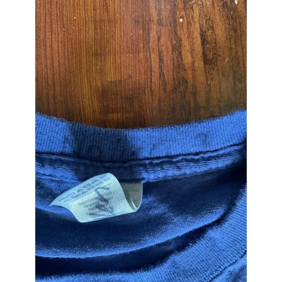 Freedom Mens T Shirt Sz XL Ronald Reagan Eagle Flag USA Patriotic America Blue - Picture 4 of 10